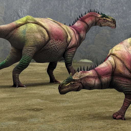 2 horned dinosaur