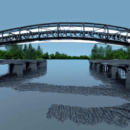 How do you build a bridge over deep water