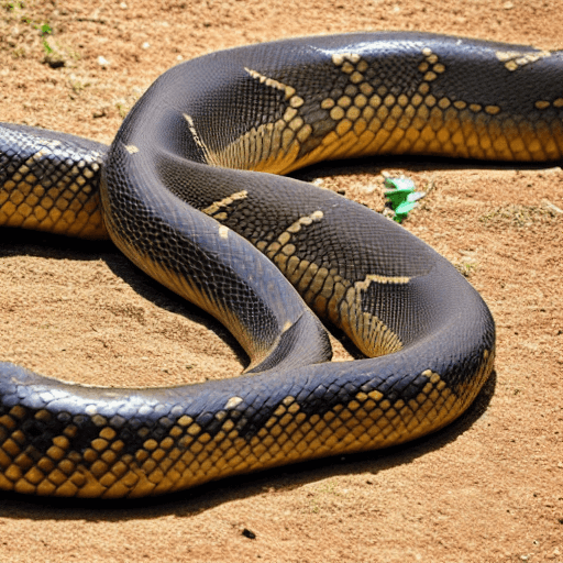 An anaconda's teeth are specially adapted for their diet of large prey.
