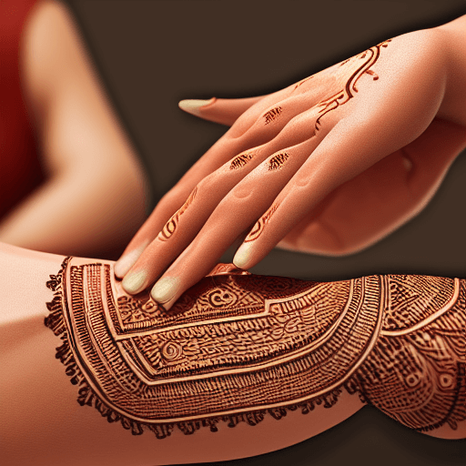 Henna can take up to a few hours to dry completely.