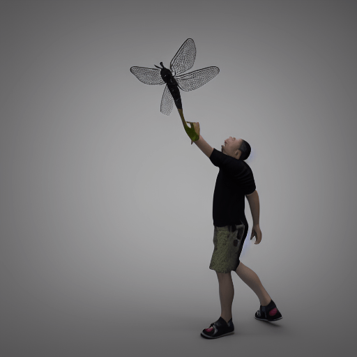 One way to catch a dragonfly is to use a net.