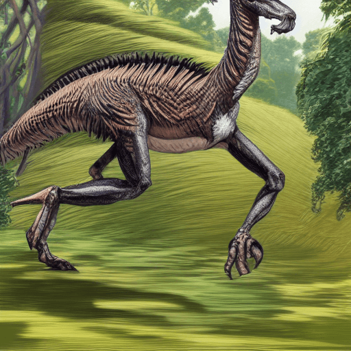 Struthiomimus, illustration. The fastest dinosaur runners were the  long-tailed ostrich-like dinosaurs such as Struthiomimus Stock Photo - Alamy