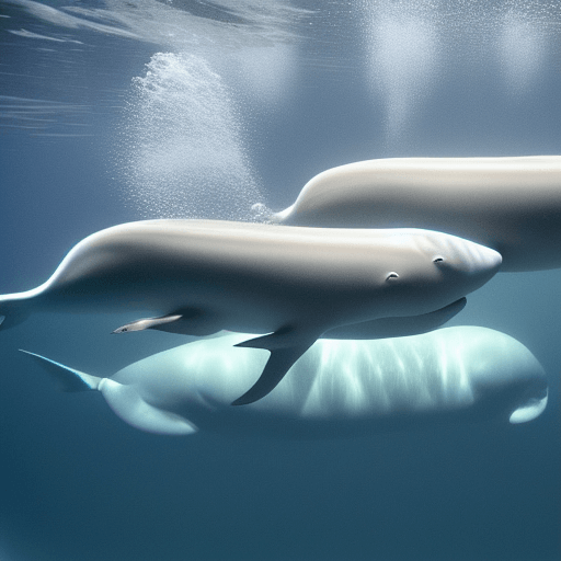Why do beluga whales look like they have legs_