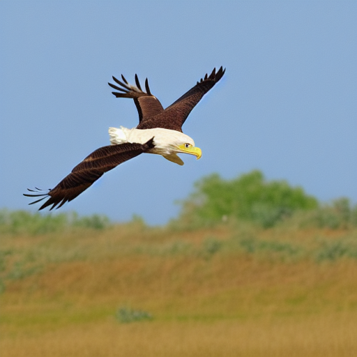 eagle flying very fast