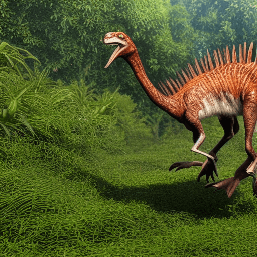 picture of the Fastest Dinosaur In The World running