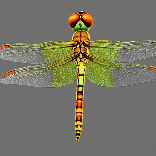 the anatomy of a dragonfly showing its mouth and head