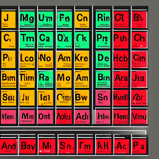 The periodic table is arranged into seven periods, each period containing elements with progressively higher atomic numbers