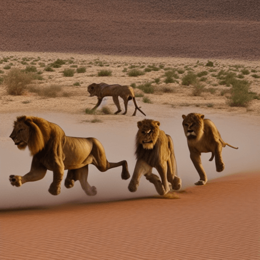 Lions are among the fastest land animals in the world