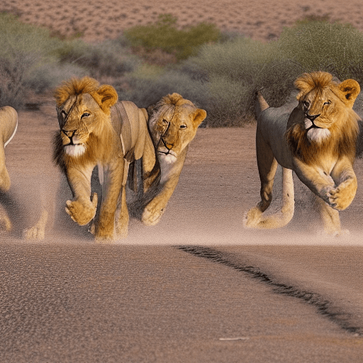 The average lion can run at speeds of around 40 mph