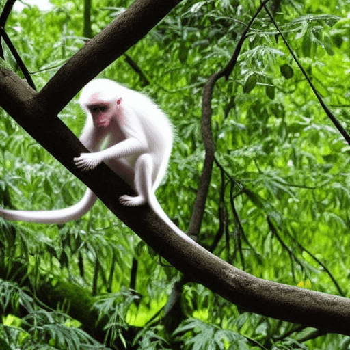 pictures of albino monkeys