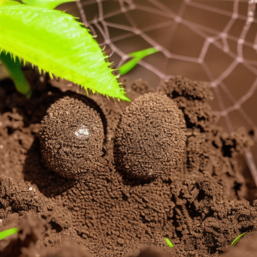 Spider Eggs In Plant Soil