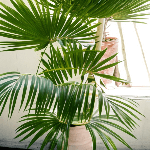 Lady palm trees can produce seeds at different times of the year