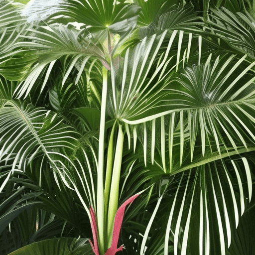 Lady palm trees usually make seeds when they are two or three years old