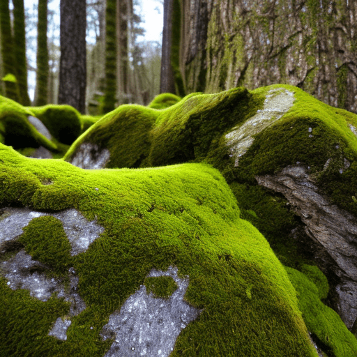Where does moss grow?