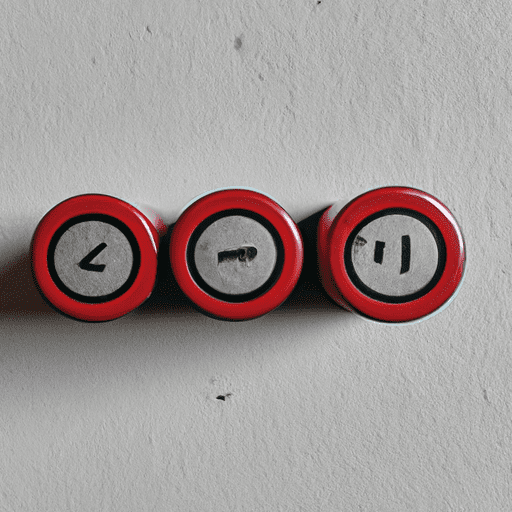 Why is the red color used to indicate the positive terminal on batteries?