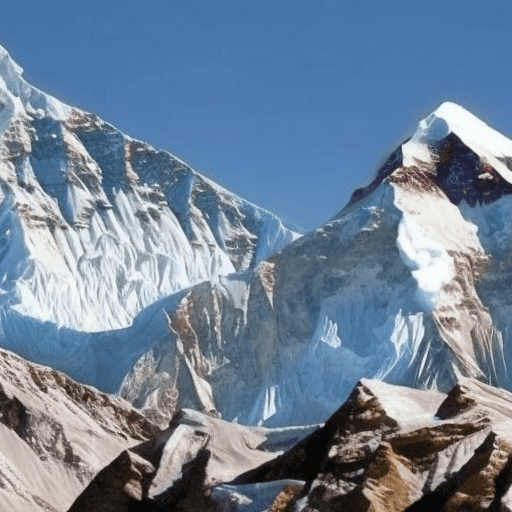 What are the history of Mount Everest and its relation to volcanoes?