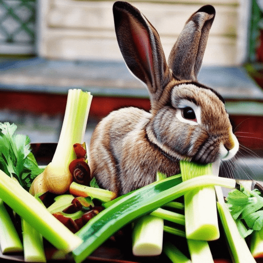 Can rabbits eat all parts of celery?