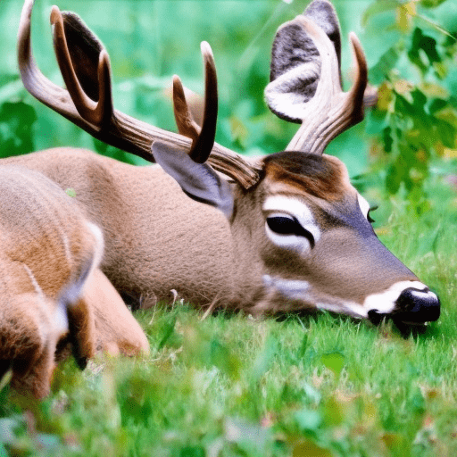 How do deer sleep