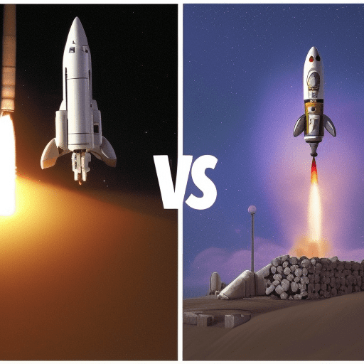 What is the advantage of rocket vs spaceship?