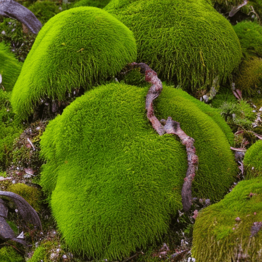 Moss is a plant that grows in moist environments.