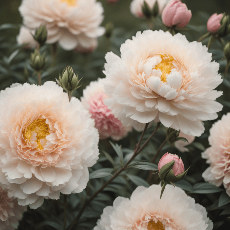 Peonies flowers - flower starts with P