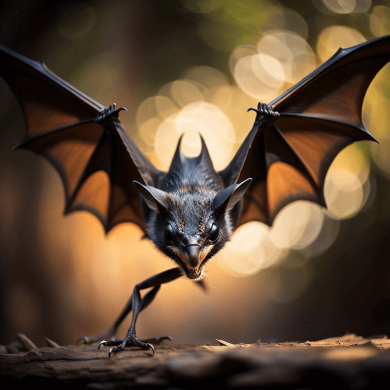 a food pyramid showing the foods a bat will eat