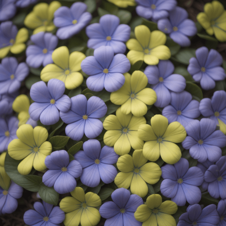 flowers that start with the letter P - Periwinkles Flowers